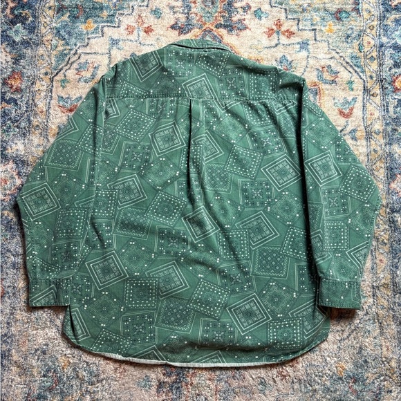Vintage Christopher Rand Paisley Bandana Button-up Shirt Size XL - Picture 2 of 4